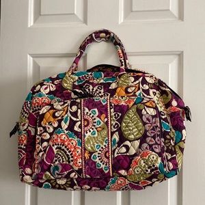 Vera Bradley DISCONTINUED PATTERN (Plum Crazy, Spring 2013) Weekender Travel Bag